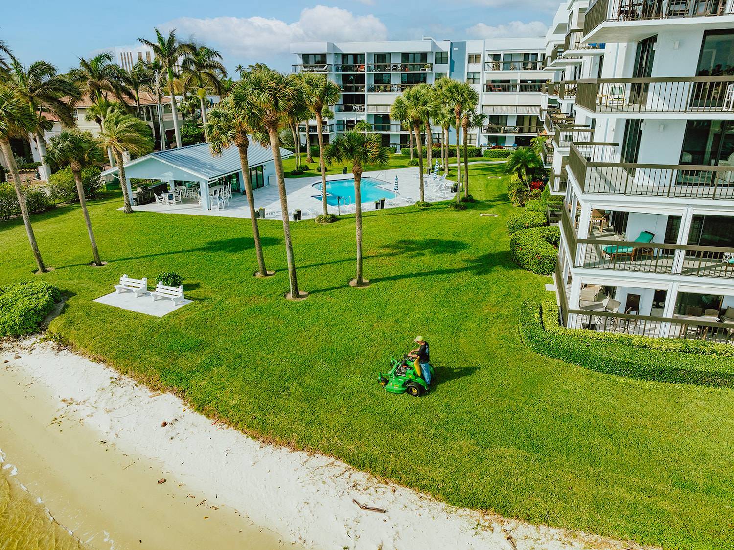 commercial lawn maintenance near me performed by landscape company in West Palm Beach, FL